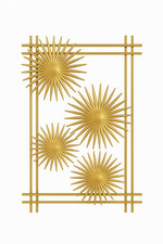 Gold Metal Wall Art Modern