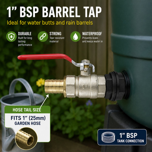 Brass barrel tap lever valve - brass,