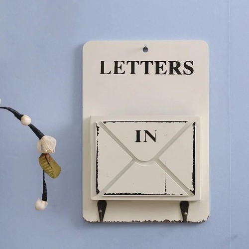 New vintage wooden wall - wooden, mail