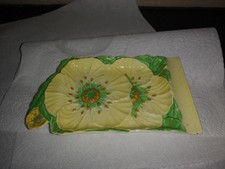 Beautiful Carltonware Buttercup Pattern Cheese Dish Tray Art Deco 1030s In Vgc