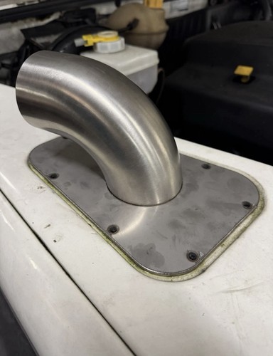 Defender snorkel mount - mount, cover