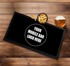Personalised mobile bar mat - mobile,