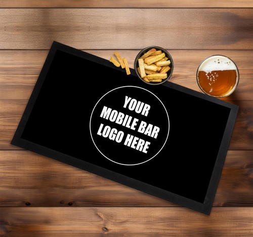 Personalised mobile bar mat - mobile,
