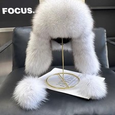 Women's Real Fox Fur Hats