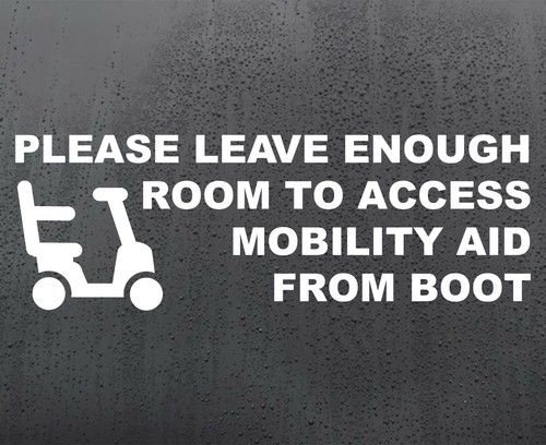 Please leave space disability - please,