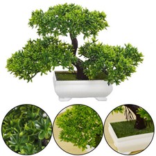 Bonsai Simulation Artificial Plants Flowers In Pots Home Fake Pine Tree Decor