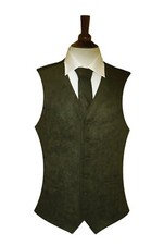 Lloyd Attree & Smith Suede Effect Gents Waistcoat Vest - Green