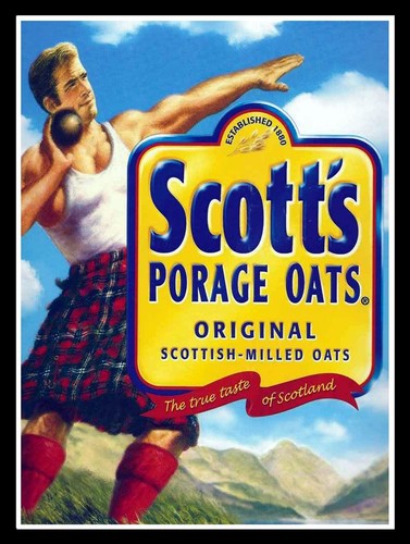 Scott porage oats - oats,, retro