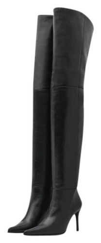 Topshop black leather - topshop,