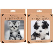 Notecards Puppies & Kittens -