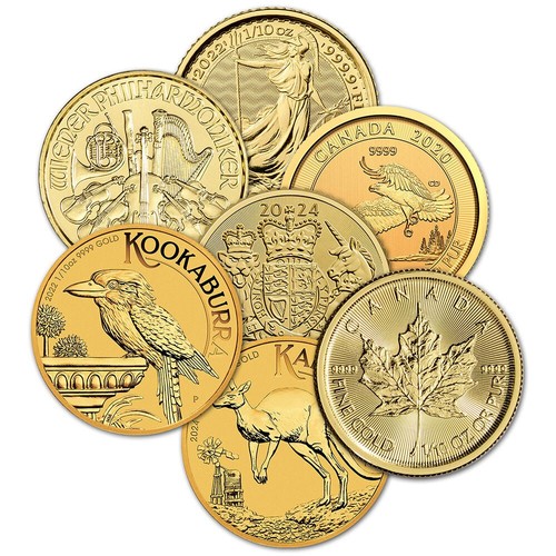 Gold coin 9999 fine - 1/10, oz