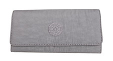Kipling Brownie Organizer Wallet Trifold Snap 7.5" x 4" Taupe