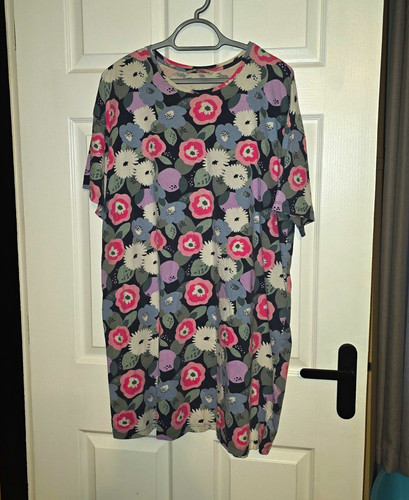 Grey pink floral - pink, cotton