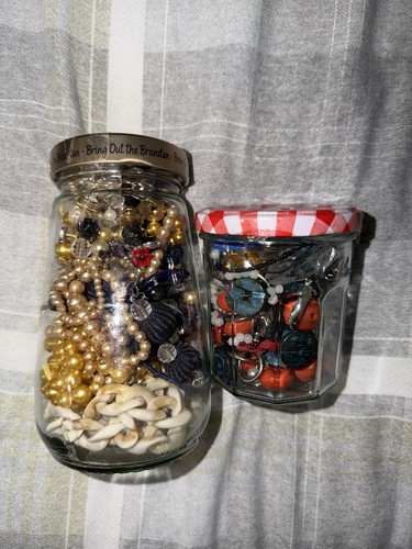 Mixed broken jewellery beads - broken,