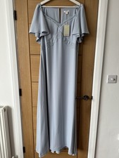 Monsoon Charlotte Maxi Dress Cloud Blue UK16 Bridesmaid Occasion RRP £130 NWT