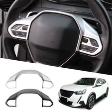 Peugeot E Abs Carbon Fiber Sticker Steering Wheel Trim DecorATive Carbon Fiber