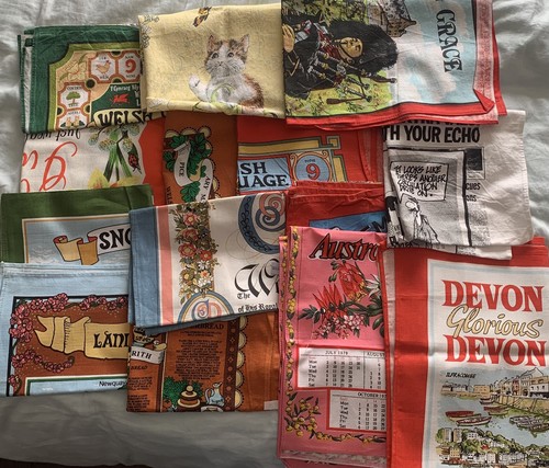 Vintage tea towel - bundle, job