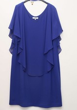 Personal Choice size 22 cap sleeved bright blue floaty dress worn once