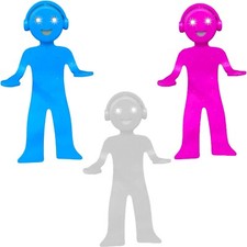 Light Up Bendy Reading Lamp Book Flexible Man Bookmark Holder Novelty Gifts UK 