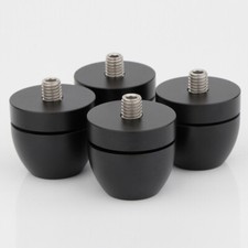 4PCS Black Hifi Speaker Spike