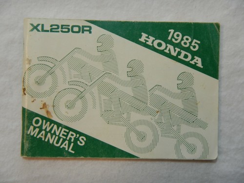 1985 honda xl250r owner - honda,