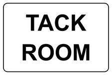 Tack room Horse safety sign