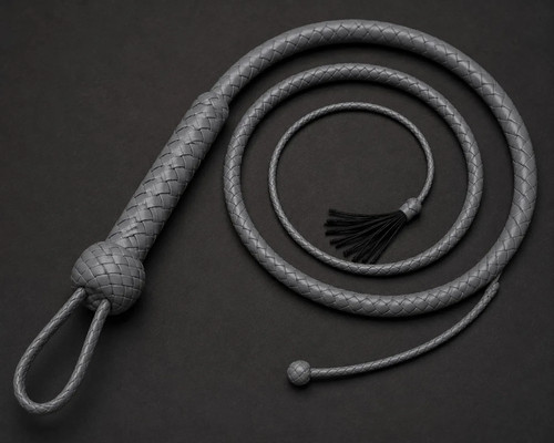 Handcrafted grey leather - grey,