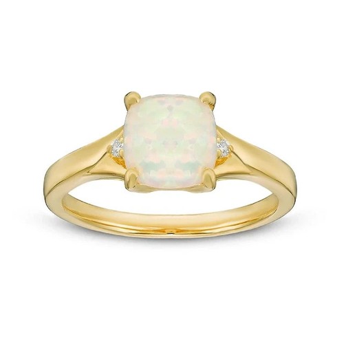 Cushion cut simulated fire - cut,