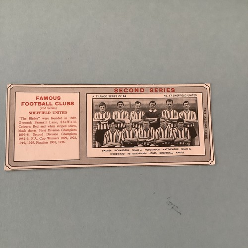 1965 typhoo tea football clubs - 1965,