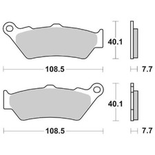 BRAKE PADS SBS 674HF for Honda