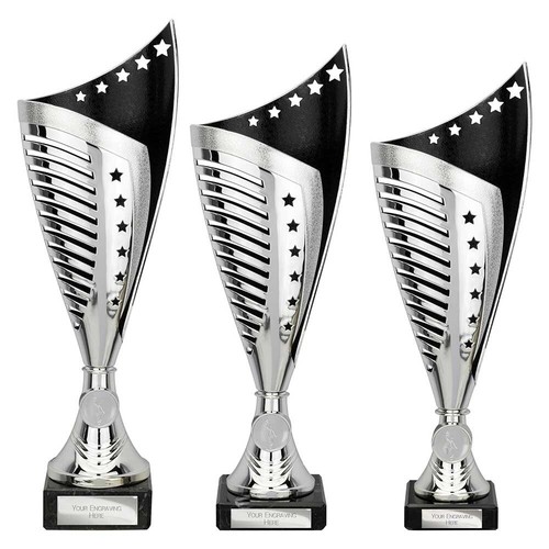 Large cup silver - silver/black, nebula