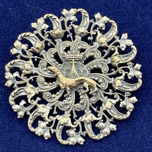 Antique french filigree brooch - antique,