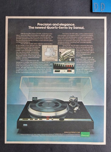 Sansui 838 turntable promo - sansui, sr-838