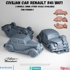 x3 Civilian Car Renault R41 -
