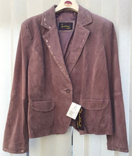 Women's The Great Coat Company Leather Coat, Size 24