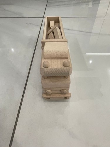 Wooden toy truck plain vehicle - wooden,