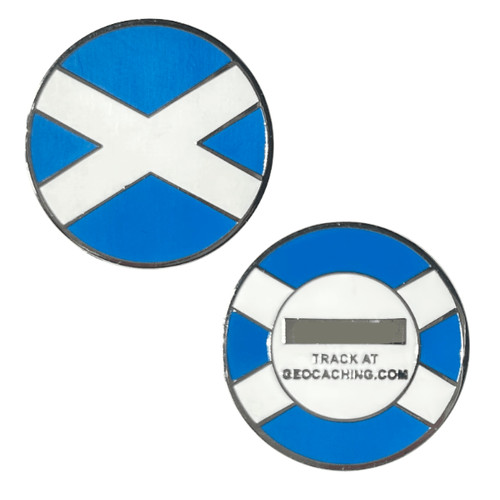 Scotland flag micro - scotland, geocoin