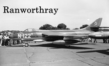 Orig Aircraft Negative N-122 Hawker Hunter F4 Netherlands A.F Deelen 1973 #2041