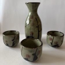 SAKE SET CERAMIC  MIYA JAPAN