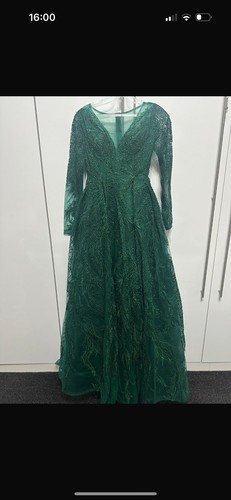 Green embellished embroidered - embellished,