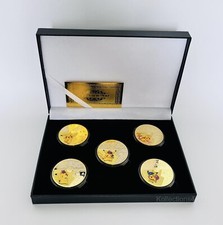 Pokemon X5 Pikachu Gold Plated