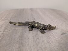 Vintage Brass Alligator /