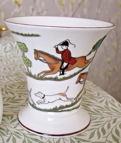 Coalport hunting scene china - coalport,