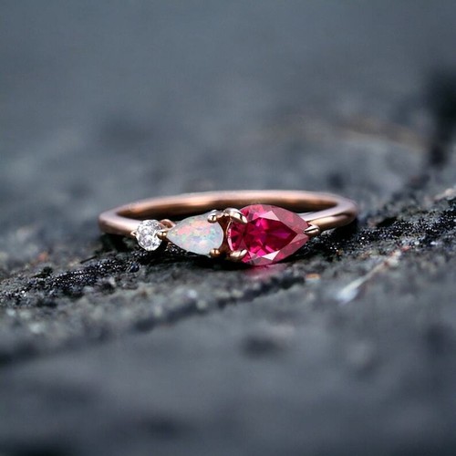 Ruby engagement ring - ruby,