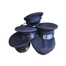 Police Peaked Caps x 5 Bundle Film TV Fancy Dress Mix Sizes Grade B No Band