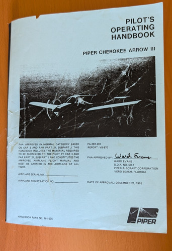 Piper pa28r 201 cherokee arrow - pa28r-201,