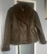Primark Khaki Shearling Jacket