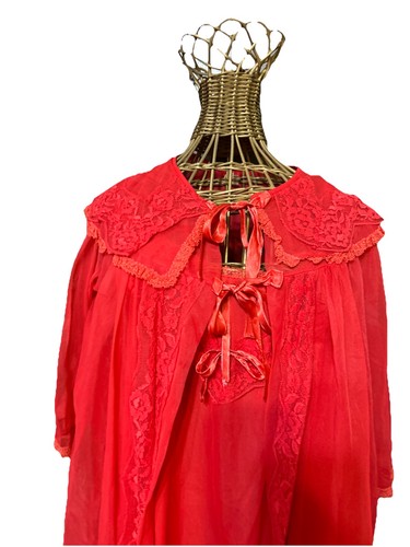 Red peignoir babydoll - red,