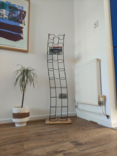 Vhs storage tower rack vintage - vhs,