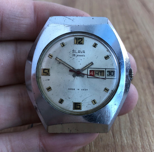 Watch slava wristwatch - wristwatch, ussr